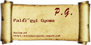 Palágyi Gyoma névjegykártya